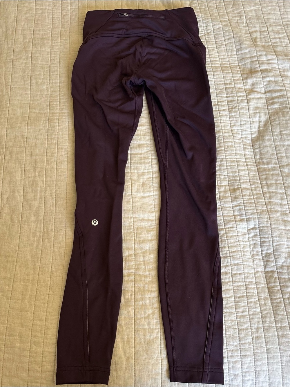 lululemon plum fleece lined leggings